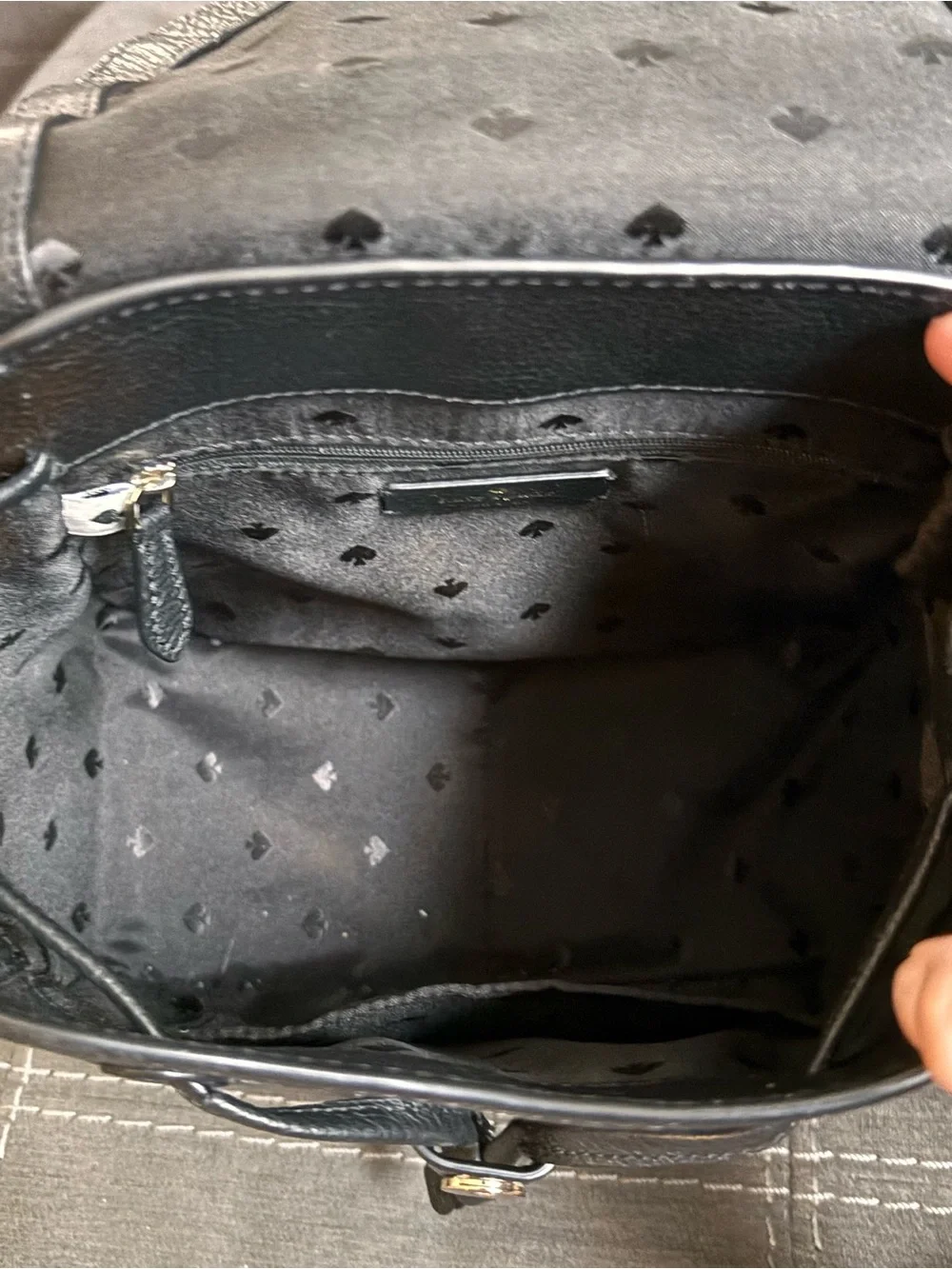 kate spade ♠️ pebbled leather backpack